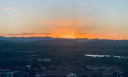 Foto do Dia: Por-do-sol de hoje agora,a partir do nosso Monte Serrote.